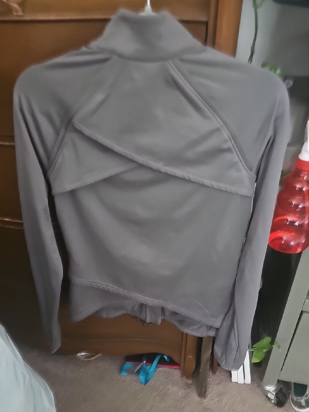 Fabletics Charcoal Gray Full-Zip Performance Jacket - Picture 3 of 3